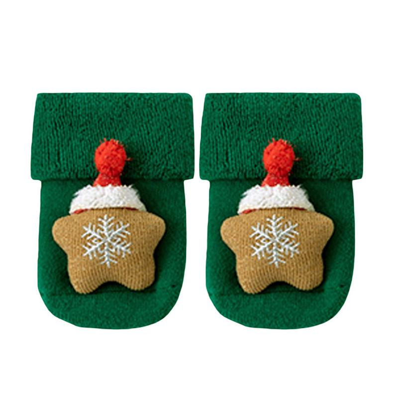 Christmas Newborn Baby Girl Boy Fuzzy Socks Slipper Socks Kids Winter Warm Holiday Socks Baby Items Clothing
