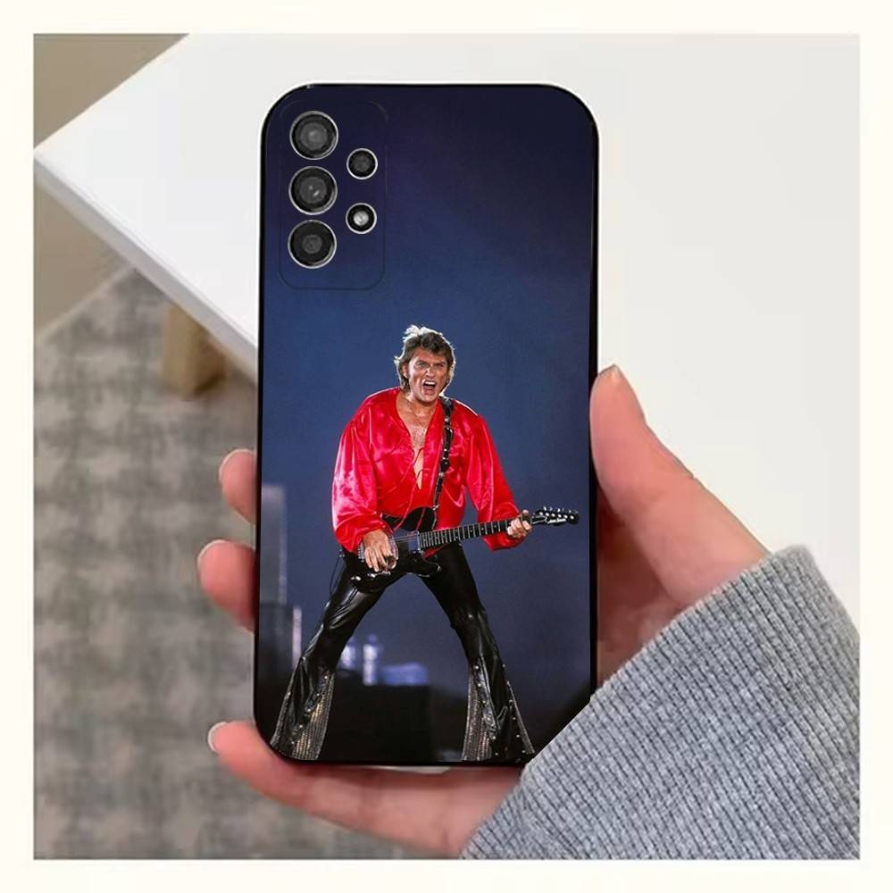 

J-Johnny H-Hallyday Singer Phone Case For Samsung S25,S24,S23,S22,S20,S21,S10,Ultra,Plus,Lite,FE,Soft Silicone Black Cover Samsung S22plus5G