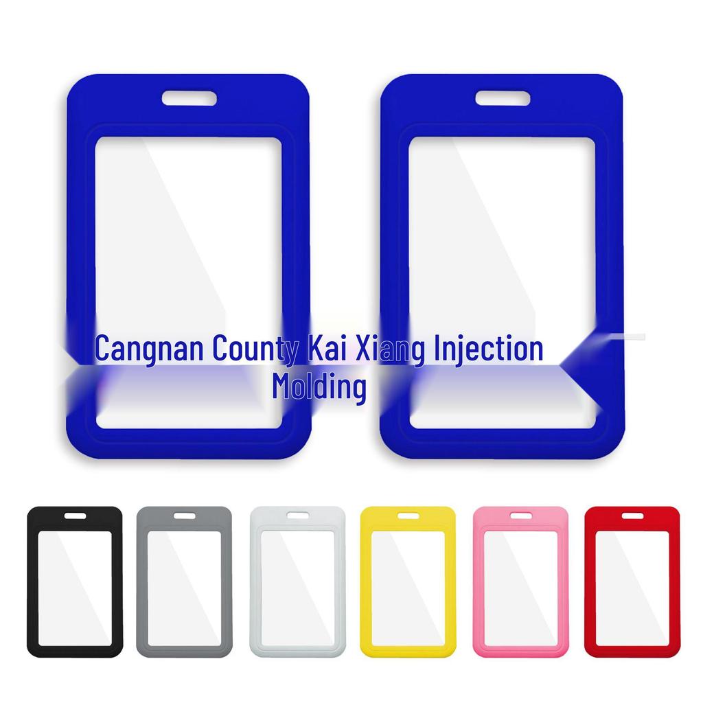 Double-Sided Transparent Colored ID Badge Holder Sleeve