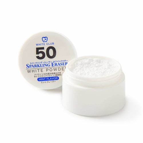 Whitening Powder Toothpaste Designed by a Whitening Specialist (50% Apatite, 30g Contents, Approximately 60 Uses) Made in Japan Sparkling Eraser Mint