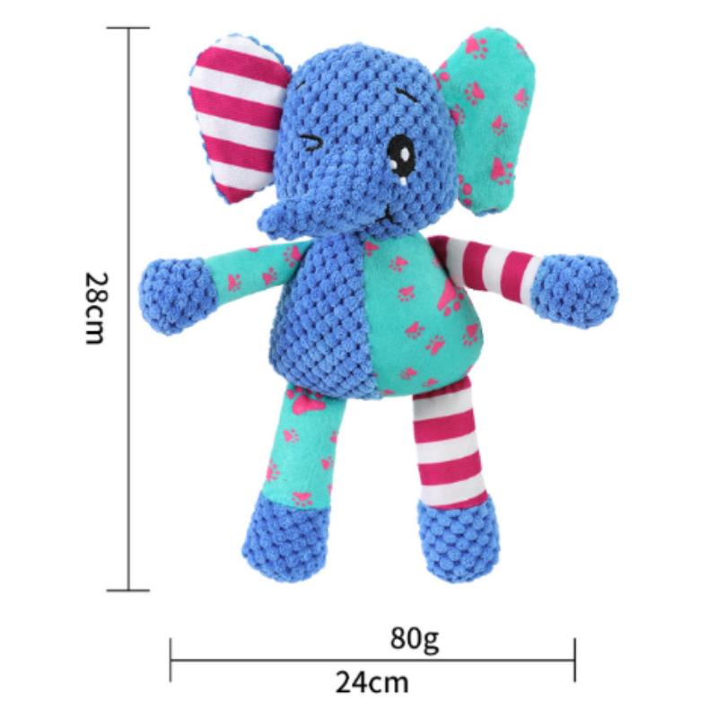 Donkey Shape Plush Dog Sounding Toy Interactive Bite Resistant Molar Training Decompress Pet Supplies for Dogs