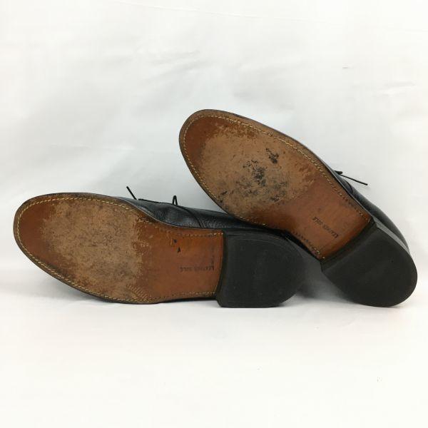 80er Jahre Vintage WEYENBERG MASSAGIC U-Tip Businessschuhe Schwarz Größe 9EEE / 27.0cm(GEBRAUCHT)