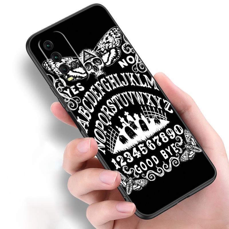 Witches moon Tarot Witch Ouija Silicone Phone Case For Xiaomi Redmi Note 11 10 9 8 Pro 11T 10T 10S 9S 8T 9 9A 9C 9T Black Cover
