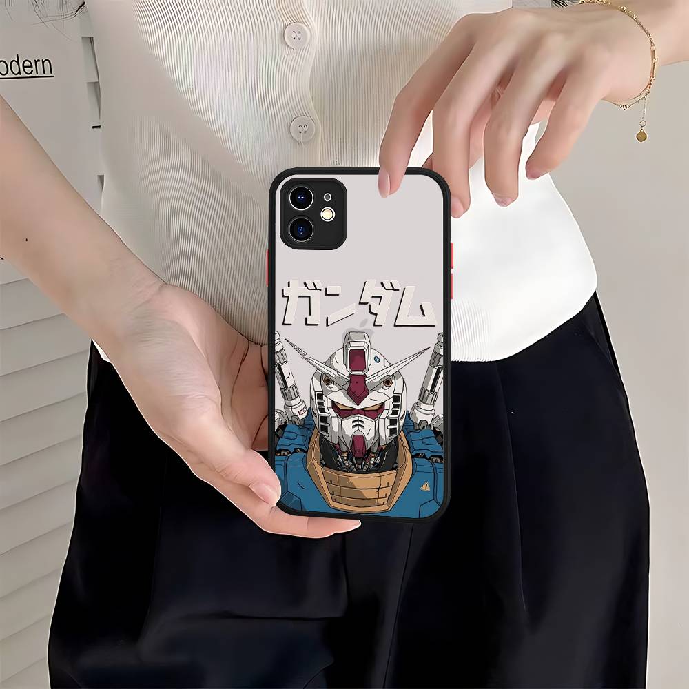 Cartoon G-Gundams Phone Case For IPhone 11 12 13 14 15 16 Pro Plus X XS MAX Matte Bumper Shockproof Cover