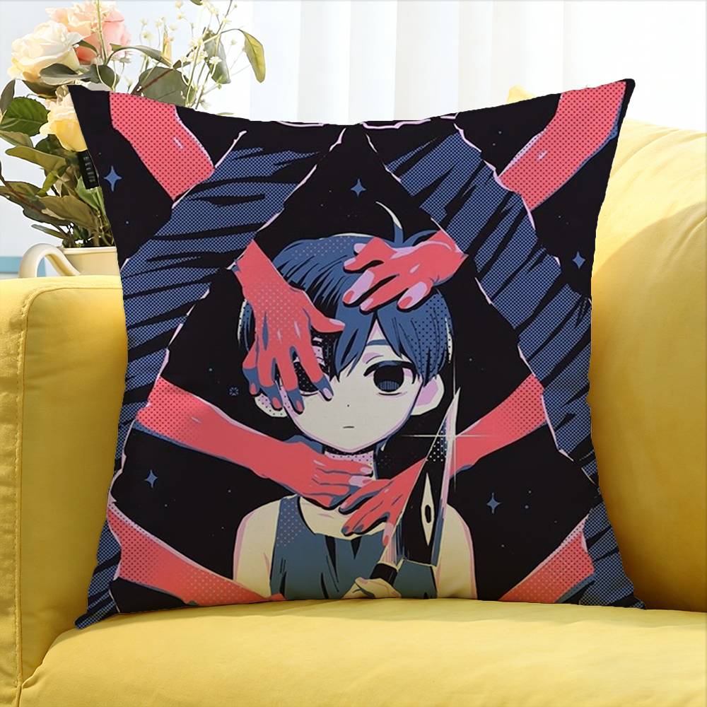Game O-Omori Sunny And Mewo World Various Sizes Square Pillow Case For Car Home Bedchamber Decor