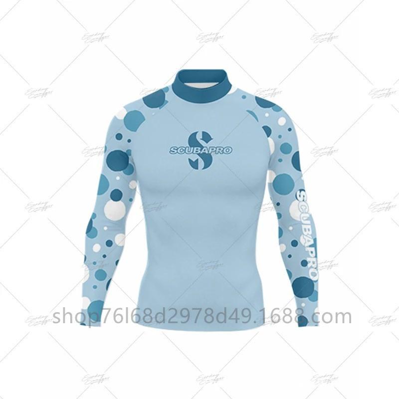 SCUBA Surfing Wear Outdoor Sunscreen Snorkeling Swimwear Long-sleeved Split Top Quick-drying Diving Suit Support