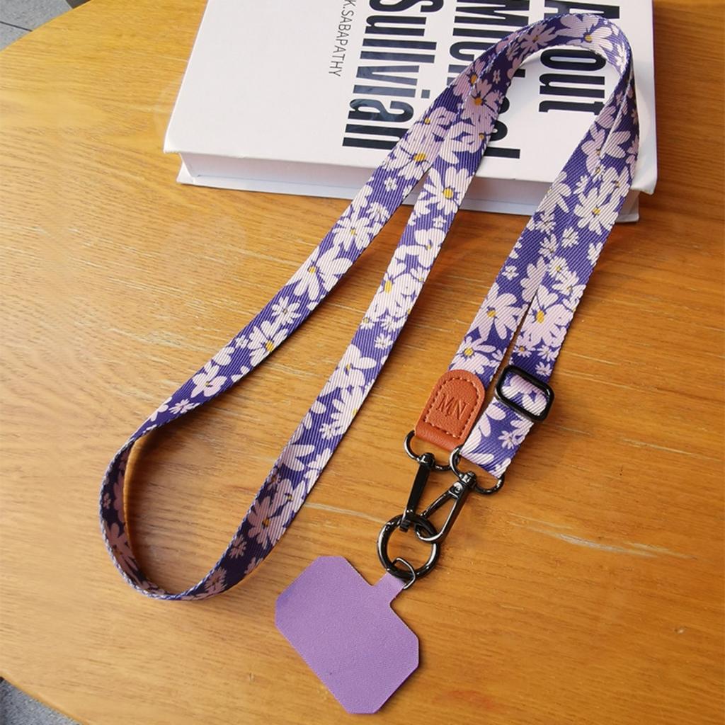 Flowers Plants Series Neck Strap Lanyard for Key Keychain Mobile Phone Charm USB Badge Hang Rope Lariat Accessories Holiday Gift