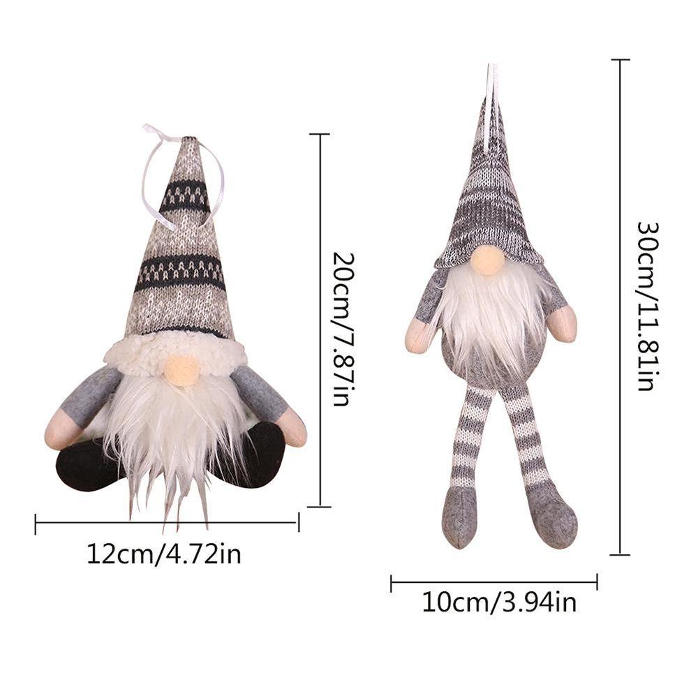 Schöne Partydekorationen Wohnkultur Weihnachtsdekoration Christbaumschmuck Plüsch-Gnom-Puppe Anhänger