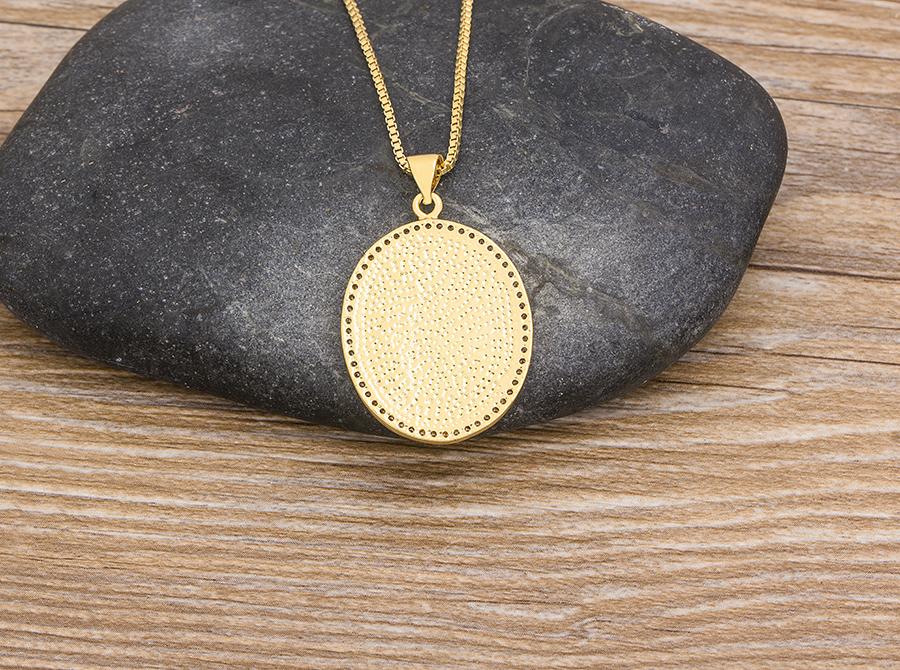 Nidin New Arrival 10 Styles Copper CZ Virgin Mary Necklaces For Women Men Crystal Necklace Long Chain Catholic Jewelry Gifts
