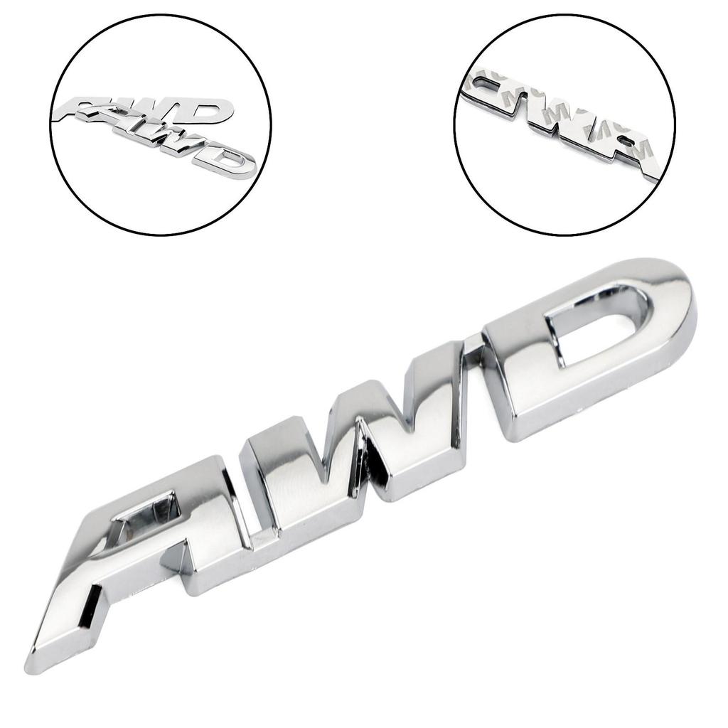 AWD Word Letter Metal Car Truck 3D Sticker Emblem Badge Decal Auto Car