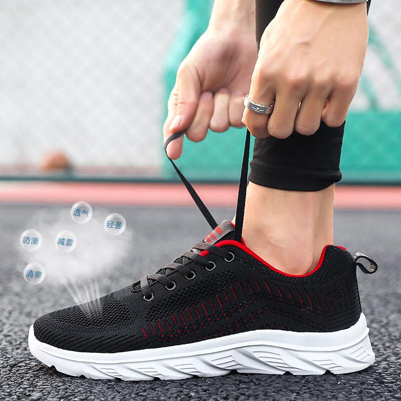 Running Shoes Summer Lightweight Running Shoes Non-slip Soft Sole Breathable Shock Absorption Leisure Sports