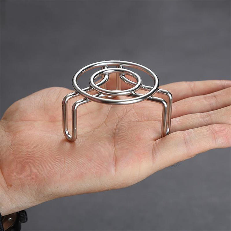 Mini Stainless Steel Steaming Rack - for Boiling Simmering or Heating Small Portions - Camping Office Home Kitchen Used Steaming Pad Bracket