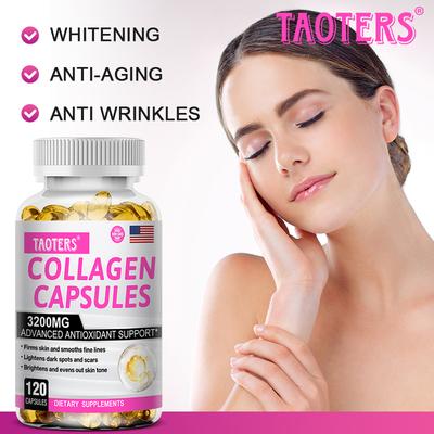 Collagen Glutathione Capsules 120 Capsules for Whitening Anti-aging and Spot Lightening