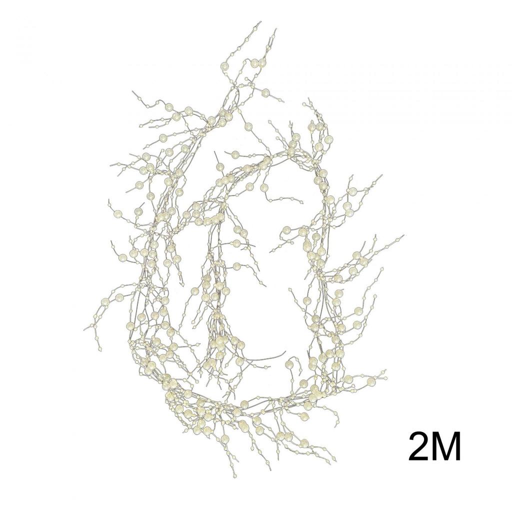 Beaded Christmas Garland Festive Berry Beaded Garland for Holiday Home Decor