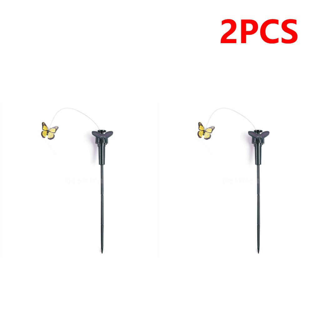 2-5PCS Solar Garden Butterfly Solar Flying Butterflies Garden Dancing Fluttering Butterfly Hummingbird Garden Yard Home Decor