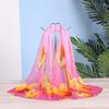 Summer Chiffon Scarves Women's Long Printed Scarves Versatile Decorative Thin Sun Protection Headscarves
