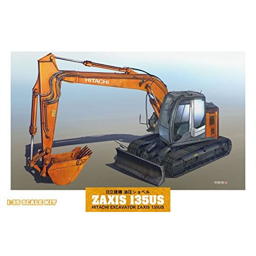 Hasegawa 1/35 Construction Machinery Series Hitachi Construction Machinery Hydraulic Excavator ZAXIS 135US Plastic Model WM01