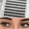 Thick Self-Adhesive False Eyelashes 3D Mink Eye Lashes New Eyelash Cluster  Eyelash Extension