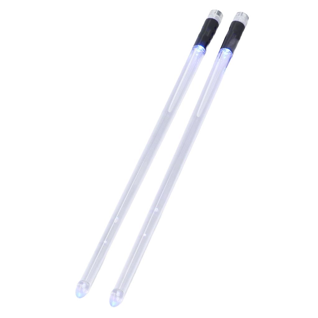 LED Drumstick USB Rechargeable 15 Color Changing Light Up Drum Sticks with Switch for Stage