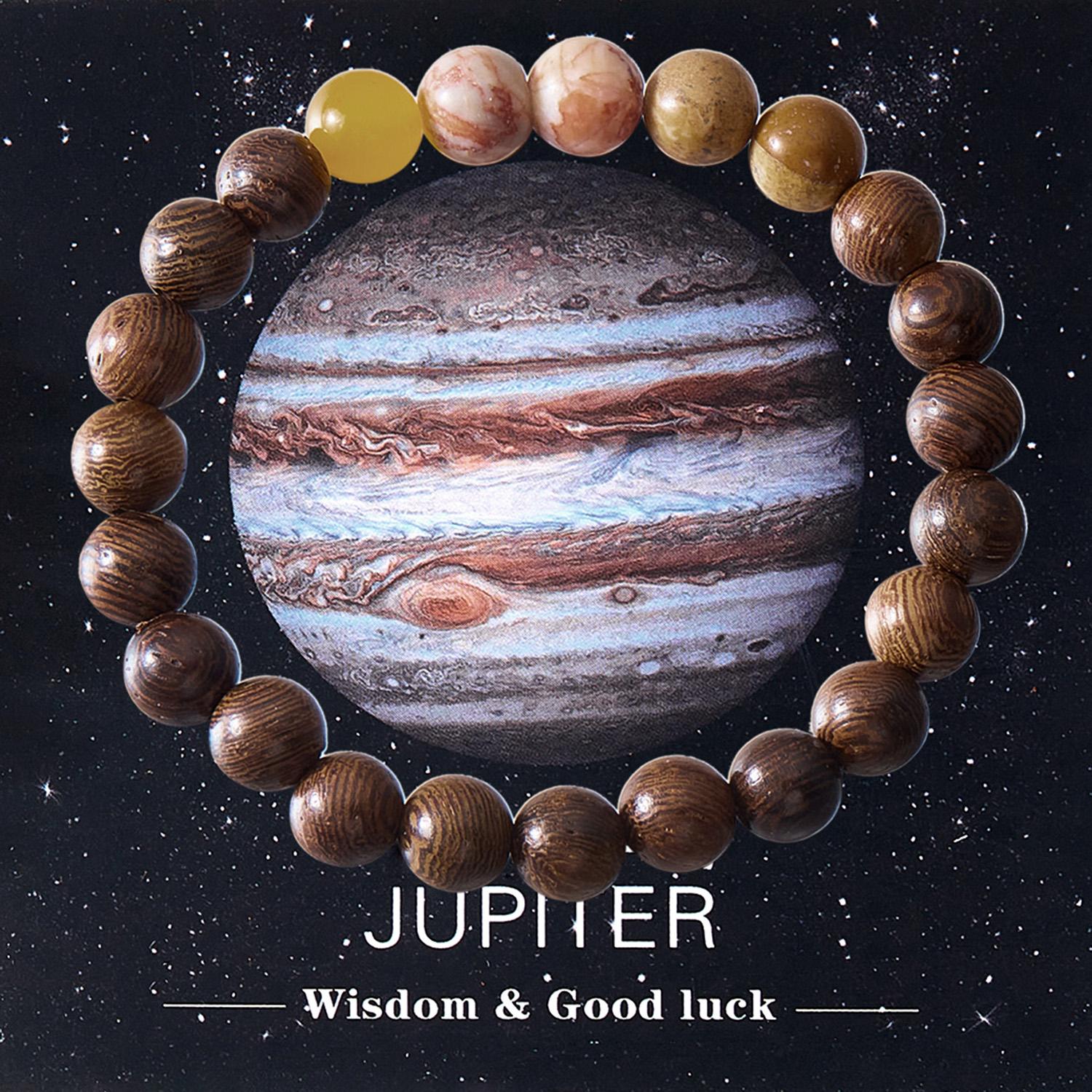 Hot Selling Cosmic Solar System Bracelet for Women Men Natural Stone Eight Planets Bracelet Jewelry Handmade Accessories Gifts
