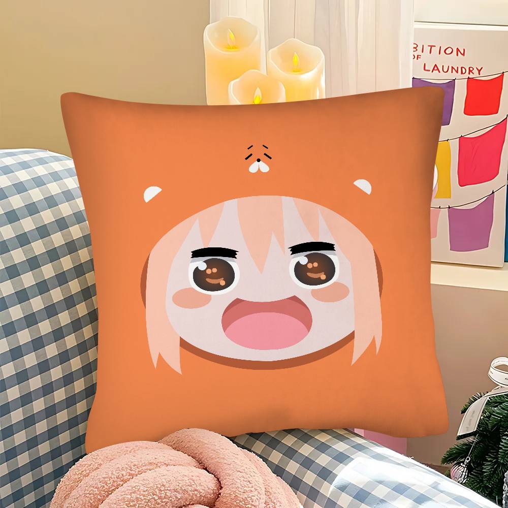 Anime Himouto Umaruchan Pillow Case Fashion Square Pillowcase Bedroom Sofa Room Ins Decoration Leisure Cushion Cover