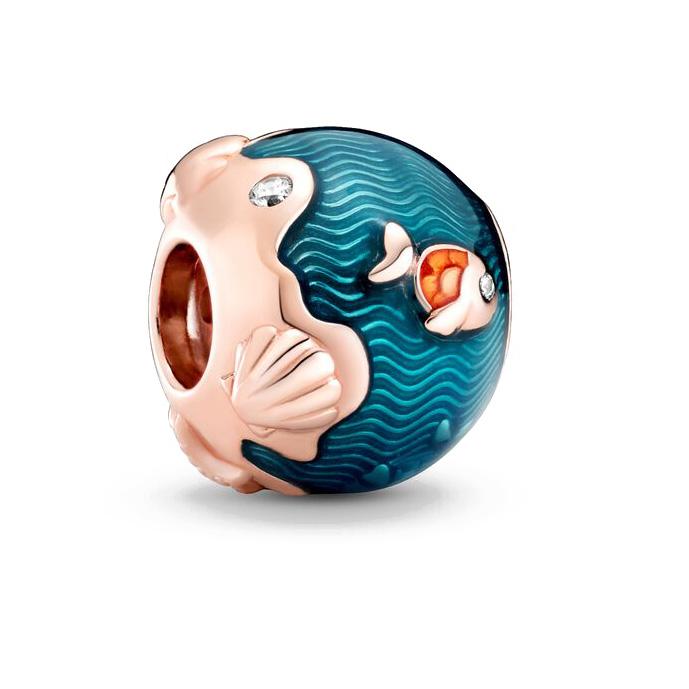 Beautiful Copper Ocean Series Shell Turtle Ship Charm Fit Original Bracelet Accessories Women Jewelry