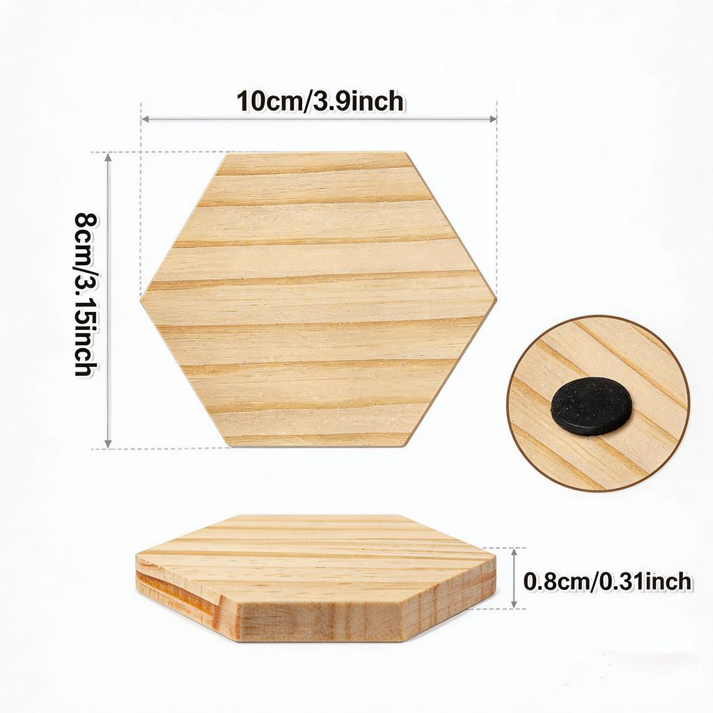 Solid Wood Coasters with Logo Engraving Square Round Heart Shapes Wooden Coasters for Home Use Heat-Insulating Wooden Coasters