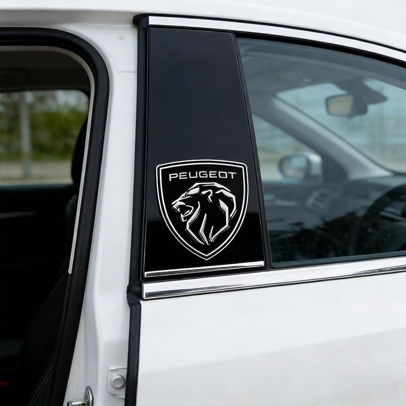Car 3D Metal Badges Trunk Body Window Side Decoration Sticker Accessories For Peugeot 308 408 2008 206 208 307 3008 406 407 207
