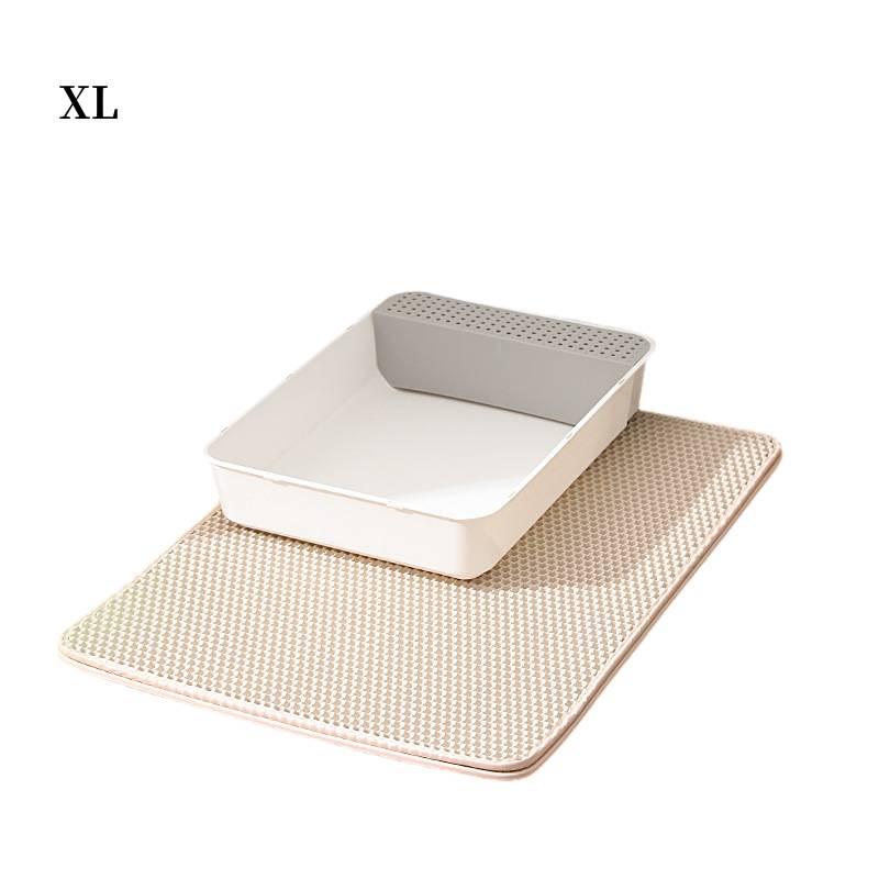 New Cross-border Cat Litter Mat Double-layer Filtered Sand Mat For Controlling Litter And Preventing Splashes Pet Paw Mat
