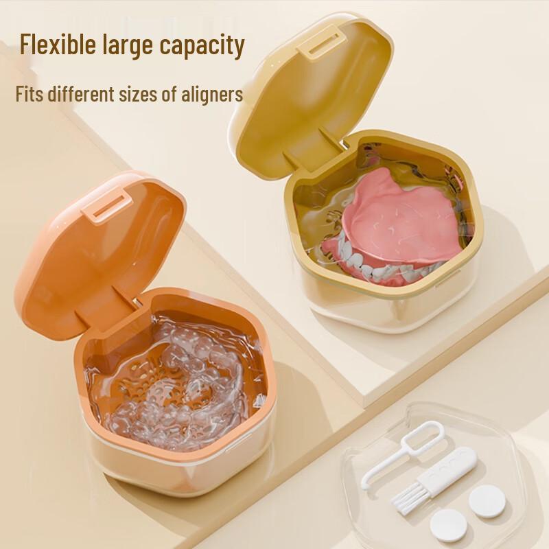 Portable Orthodontic Retainer and Denture Case