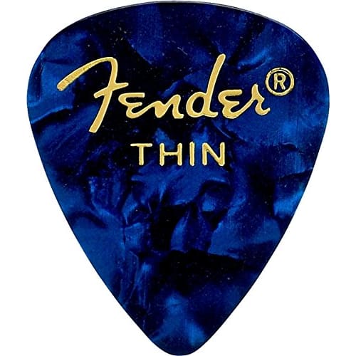 Fender [8 Color Assortment] 8-Piece Set (1 of Each Color) Teardrop Thin Guitar Picks