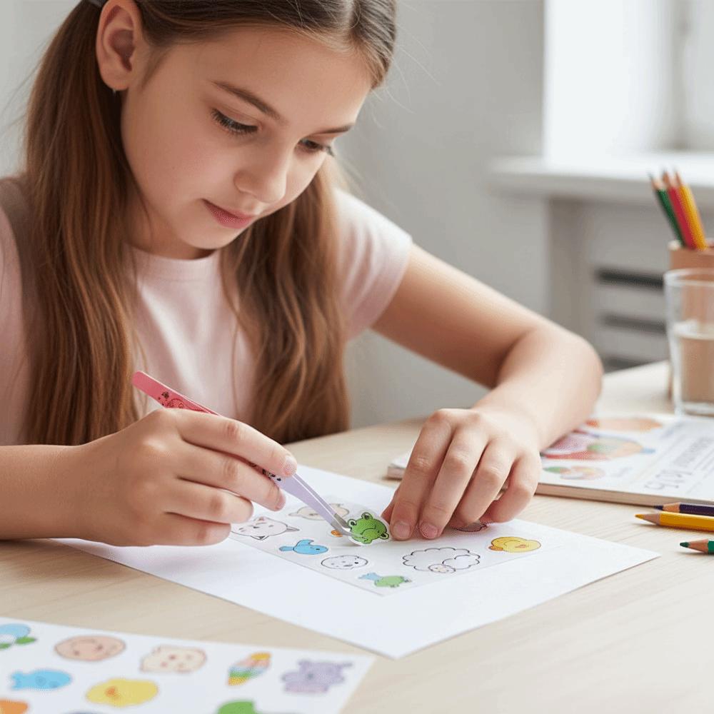 Stainless Steel False Eyelash Tweezers Anti-static Eyelash Curler Extensions Grafting