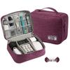 Waterproof Multi-layer Digital Travel Storage Bag for Cables, Earphones, and Makeup - Unisex & Fashionable