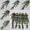 Love Lotus 12 branches Rose Art Mural Fleur de Soie Décoration Suspendue Pour Mariages et Photographie