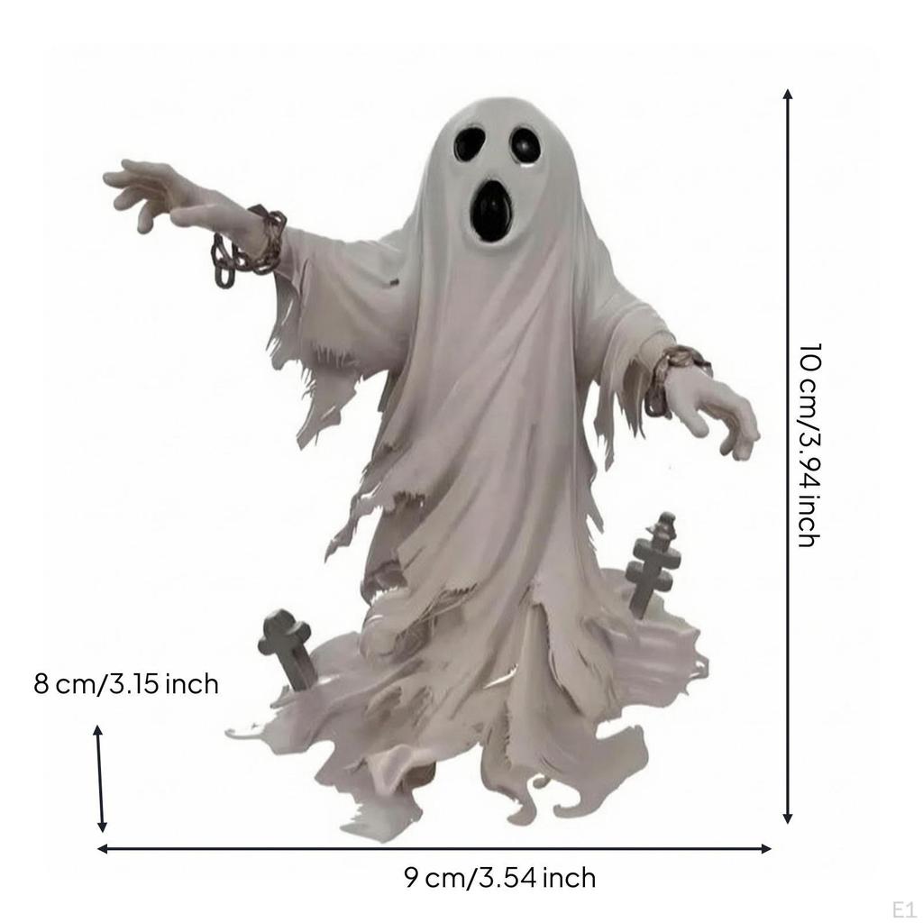 Spooky Spectral Figure Figurine With | Hollow Black Eyes, 3d Printed figure, for eerie