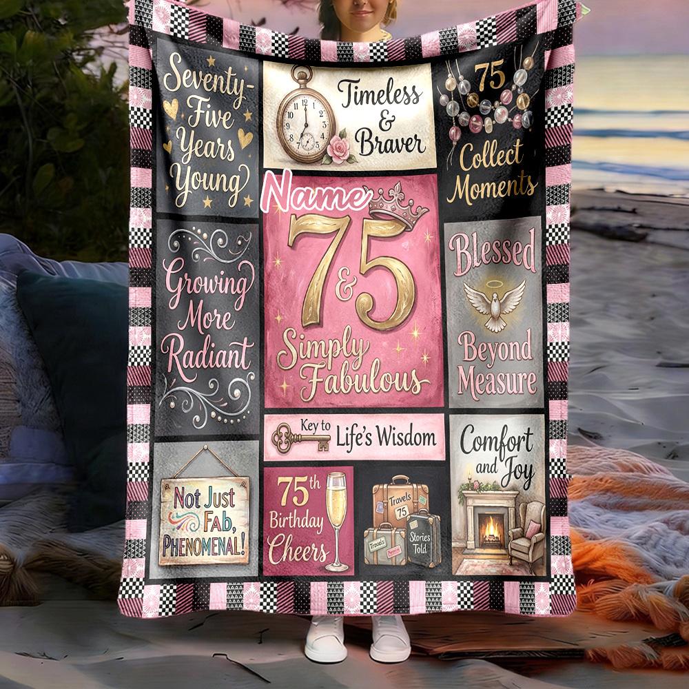 Happy Birthday Customize Your Name Home Blanketss Birthday Wishes Heart Butterfly Comfortable Soft Lightweight All Season Multipurpose Blanket For