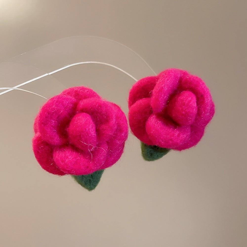 

Аксессуары для ушей Серьги-пусеты в виде цветка Личность Лепестки Серьги Ювелирные изделия Цветочные серьги-пусеты Женщины розы красного