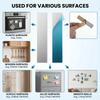 Adhesive Metal Plates 20PCS Self-Adhesive Steel Strips Magnetic Mounting Plates For Magnet Hold, Cabinet Kitchen Door Vent