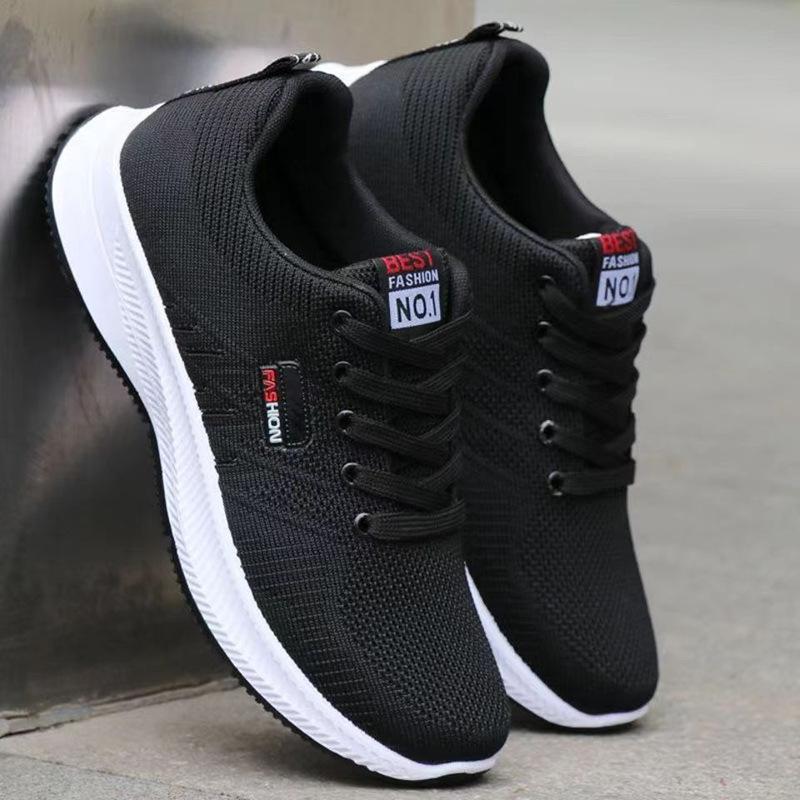 

New men s fly-woven breathable casual shoes soft-soled comfortable sports shoes Korean version men s shoes running shoes foreign trade shoes tr 44