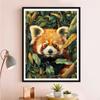 5d DIY Diamond Painting Cross Stitch Cute Animal Raccoon Diamond Embroidery Mosaic Full Round Drill Home Decor Arts