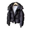 New Winter Puffer Jacket  Women Hooded Padded Coat Loose Casual Thickened Cotton-Padded Outerwear Cotton-padded
