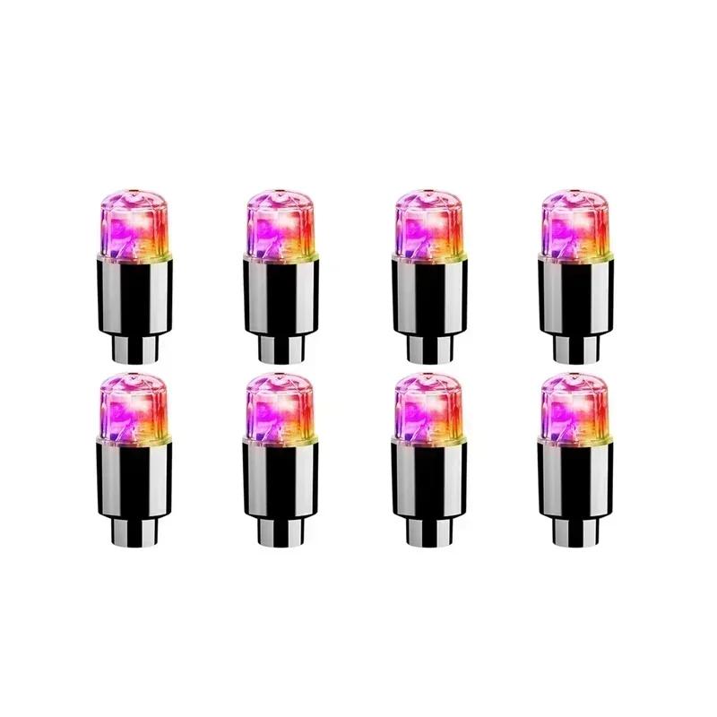 Wheel Lights Cap Car Auto Wheel Tire Tyre Air Valve Stem LED Light Cap Cover Accessories For Bike Car Motorcycle Waterproo