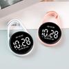 Touch Control Digital Pocket Watch Keychain Clip For Students Accurate Time LED Display Electronic Clock Accessories