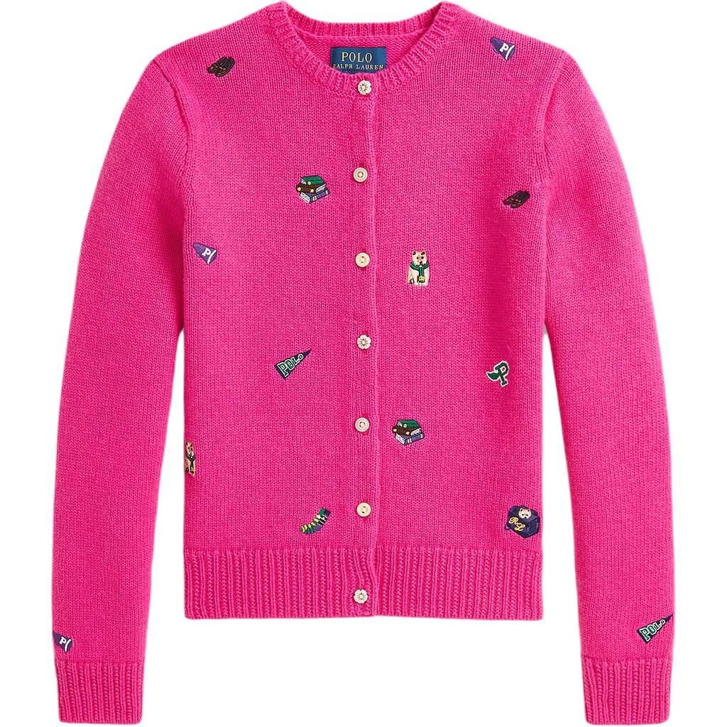 Polo Ralph Lauren Embroidered Wool Blend Cardigan Kids sweaters 313950809-001