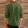 Men's Long Sleeve Linen Shirt Turn-Down Collar Shirt Business Casual Shirt Business Shirt Regular Fit  Shirt