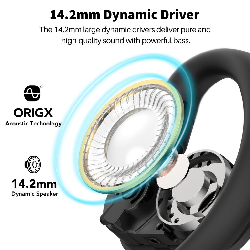 TOZO O2 Wireless Earbuds Premium Sound Bluetooth Ultimate No Ear Comfortable Compact and Approximately 42 Hours of Perfect for Web and Compatible with