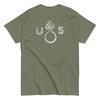 WWII U.S. Flaming Bomb T-Shirt M1 Garand, 30-06 Ammo, Sherman, Artillery