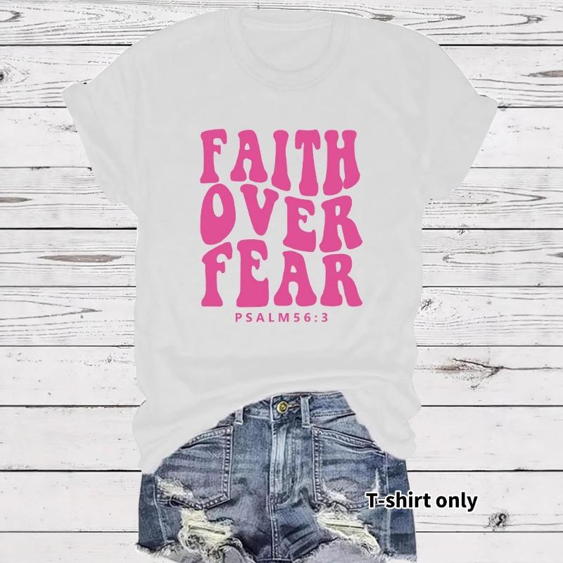 Women's Fashionable, Loose and Casual Short-sleeved Round-neck T-shirt