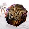 Golden Leopard Pattern Rain Umbrella