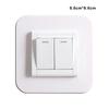 Switch Sticker Transparent White Creativity Protective Case Three-dimensional ple Socket Decoration Wall Frame
